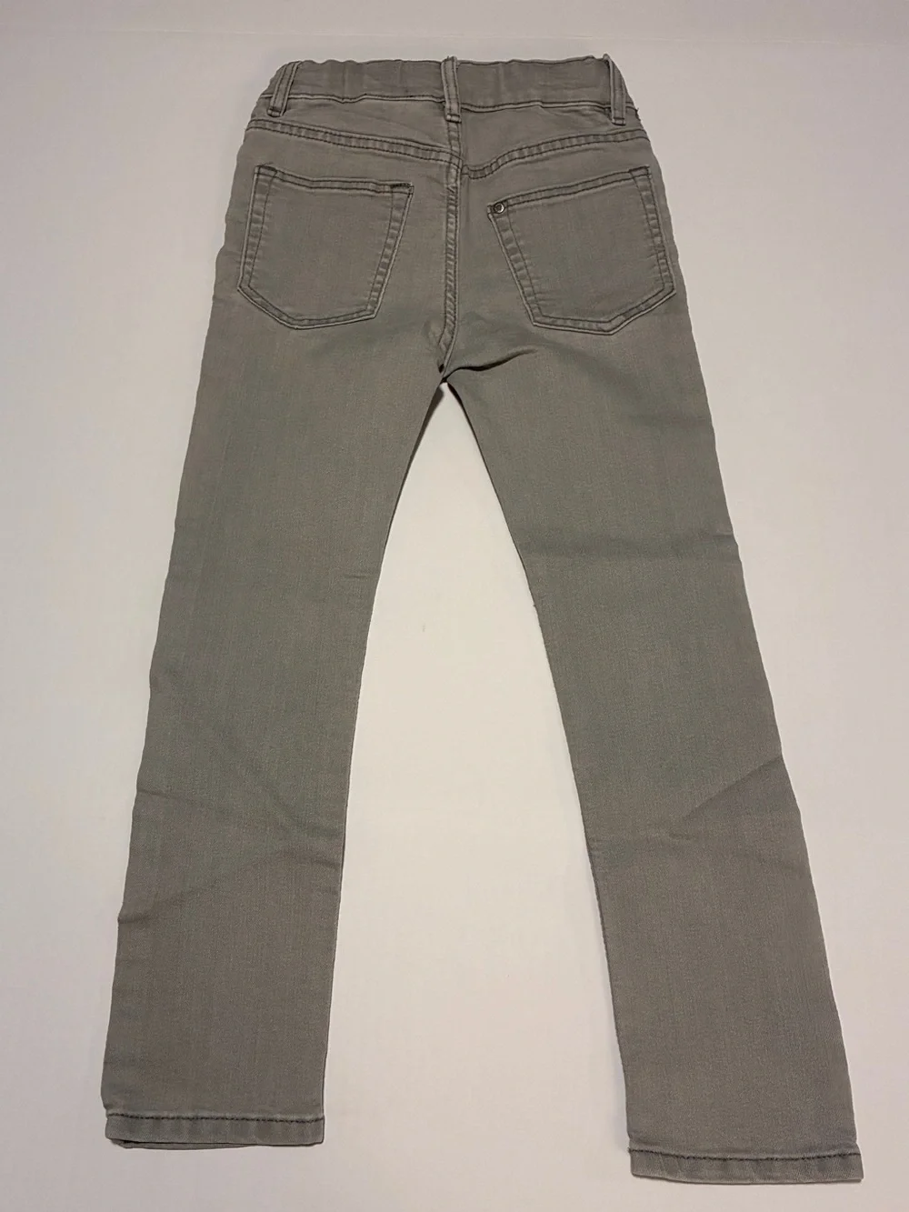 Kids Slim Straight Jeans in Light Taupe